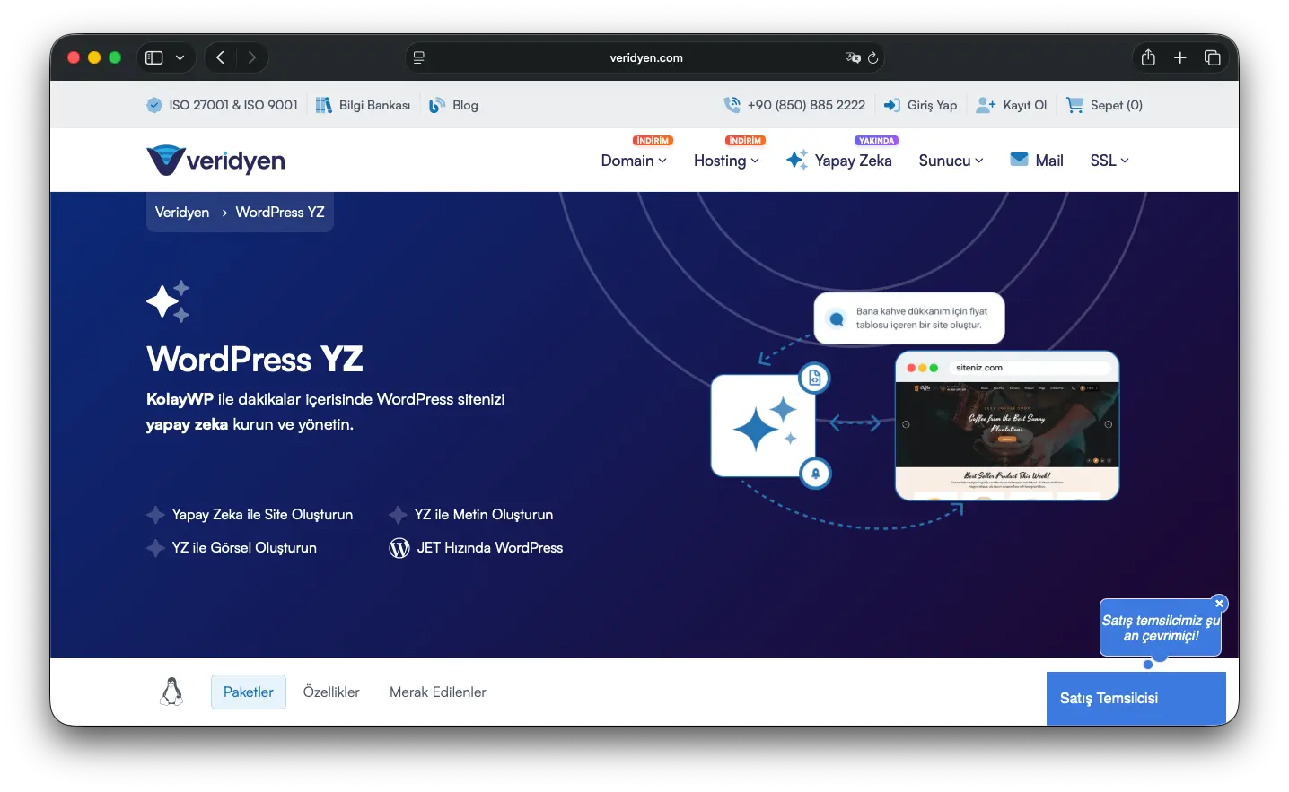 Tek Prompt ile Web Sitesi Oluşturun