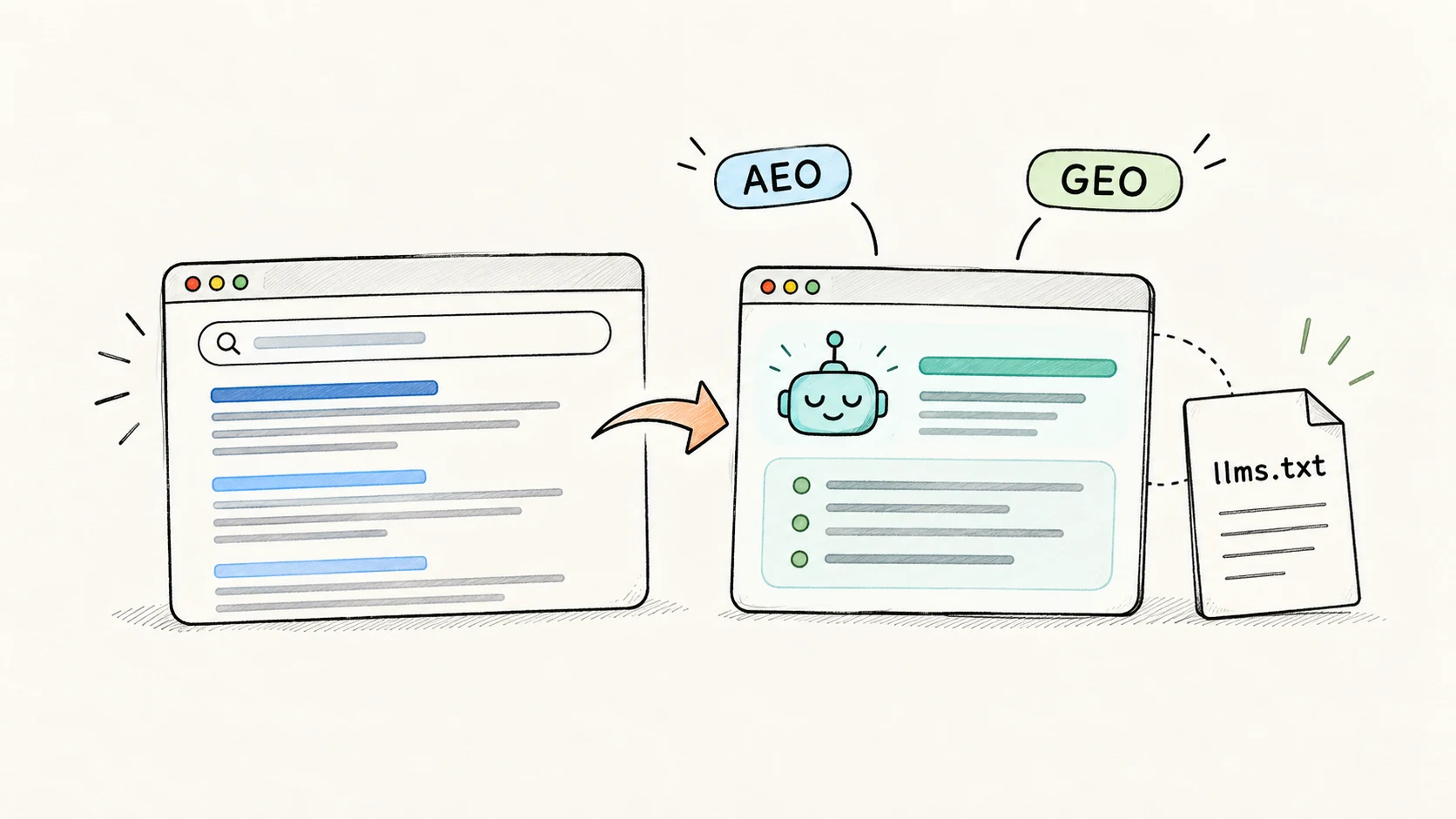 Yapay Zeka SEO Rehberi: AEO, GEO ve LLMs.txt