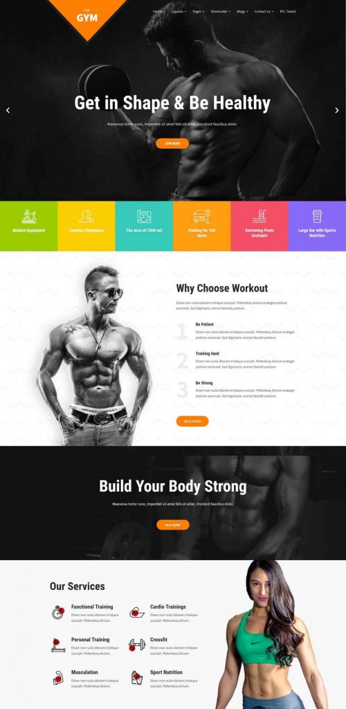 En İyi Wordpress Fitness Temaları